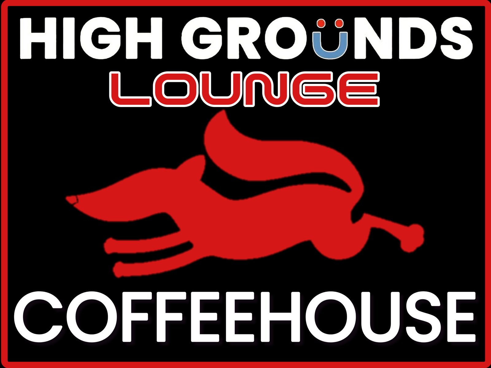 High Grounds Lounge Coffeehouse billboard along Route 295